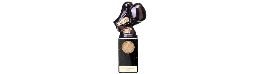 BLACK VIPER BOXING LEGEND RESIN TROPHY - 5 SIZES - 12.5CM - 20.5CM